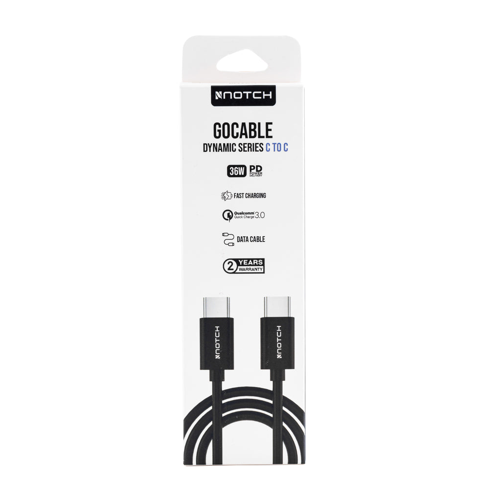 NOTCH GoCable PVC Dynamic Series USB-C TO USB-C 36W