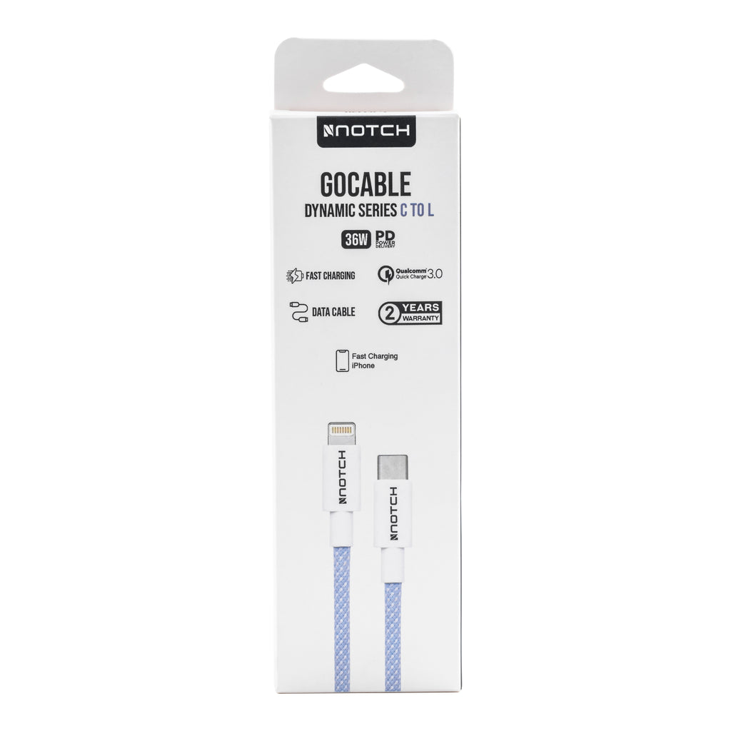 NOTCH GoCable Dynamic Series USB-C TO Lightning Cable 36W
