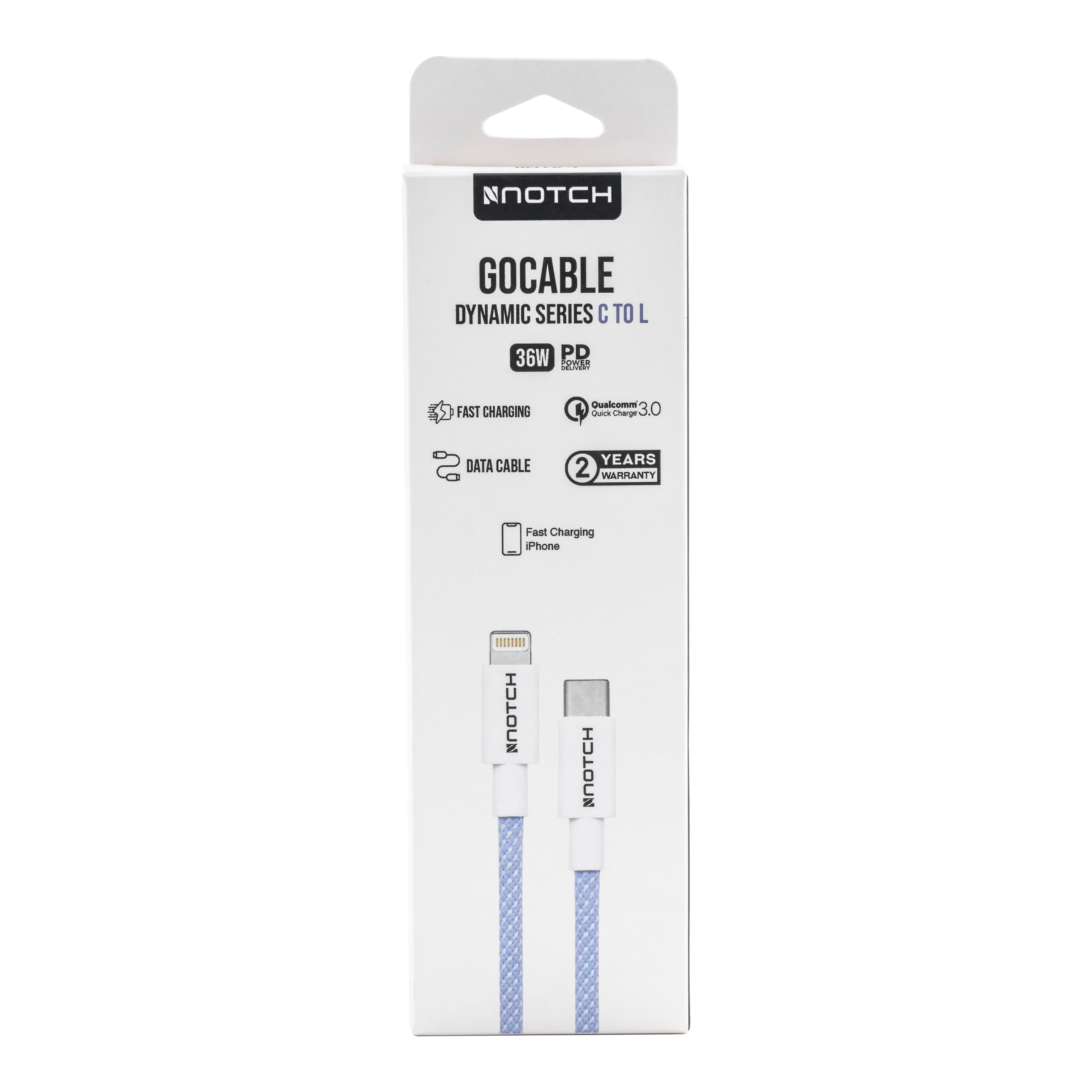 NOTCH GoCable Dynamic Series USB-C TO Lightning Cable 36W