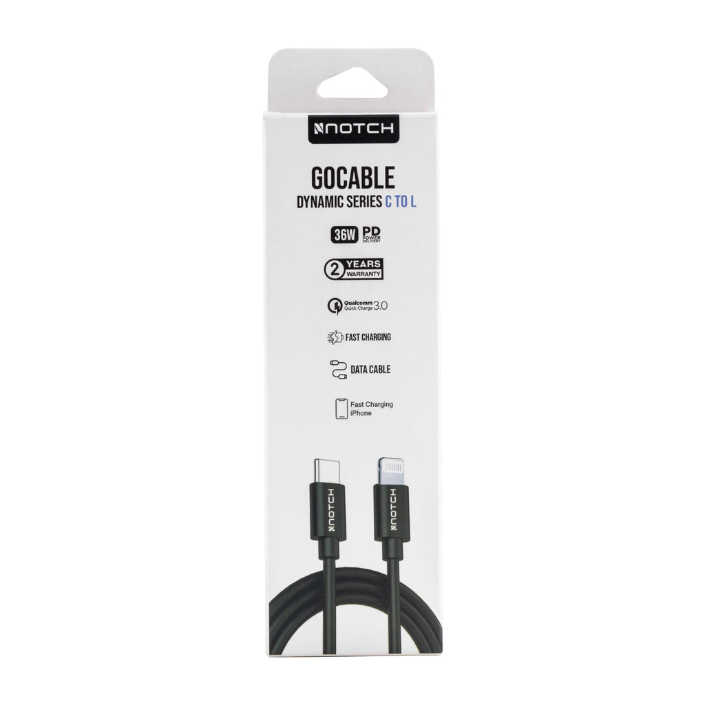 NOTCH GoCable PVC Dynamic Series USB-C TO Lightning Cable 36W