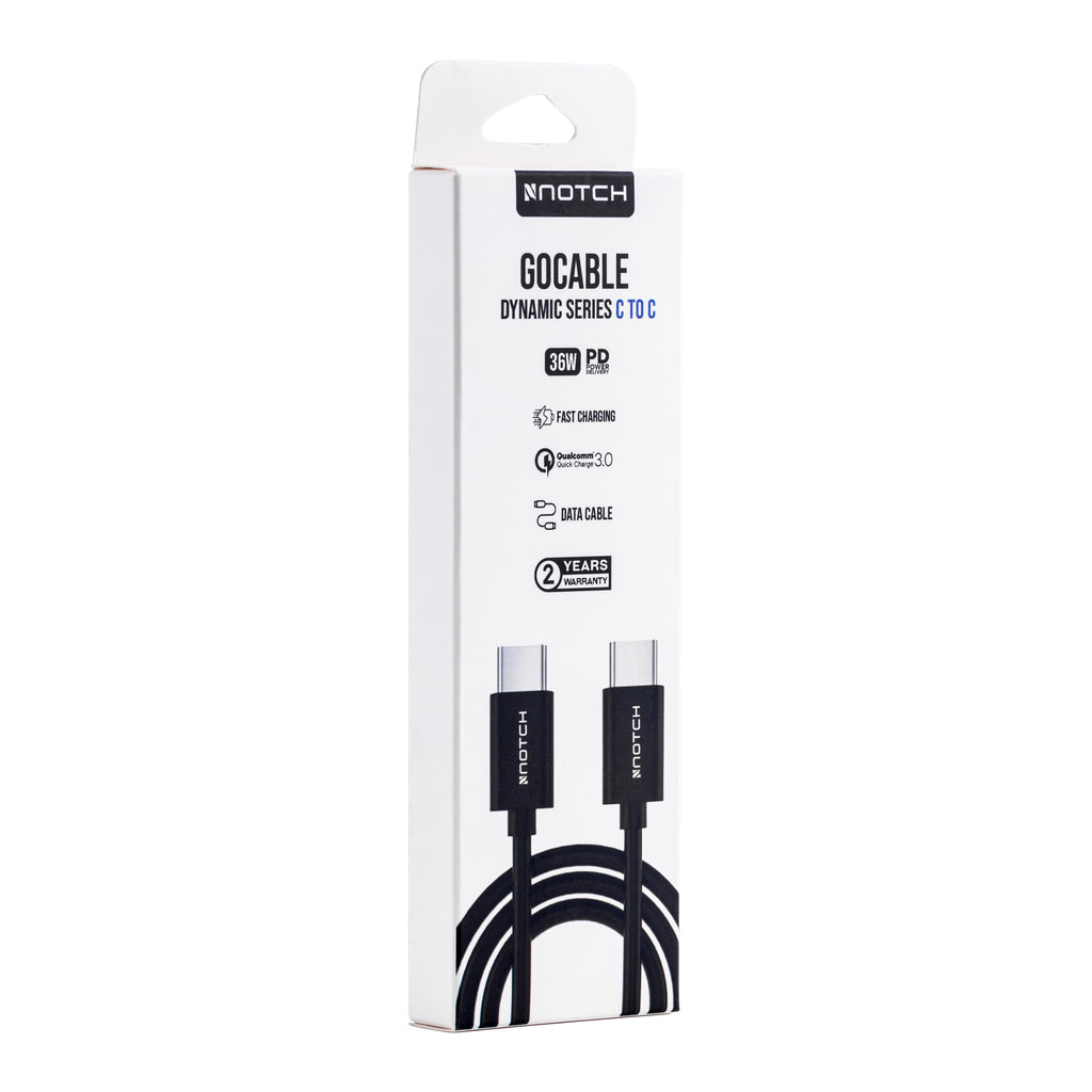 NOTCH GoCable PVC Dynamic Series USB-C TO USB-C 36W