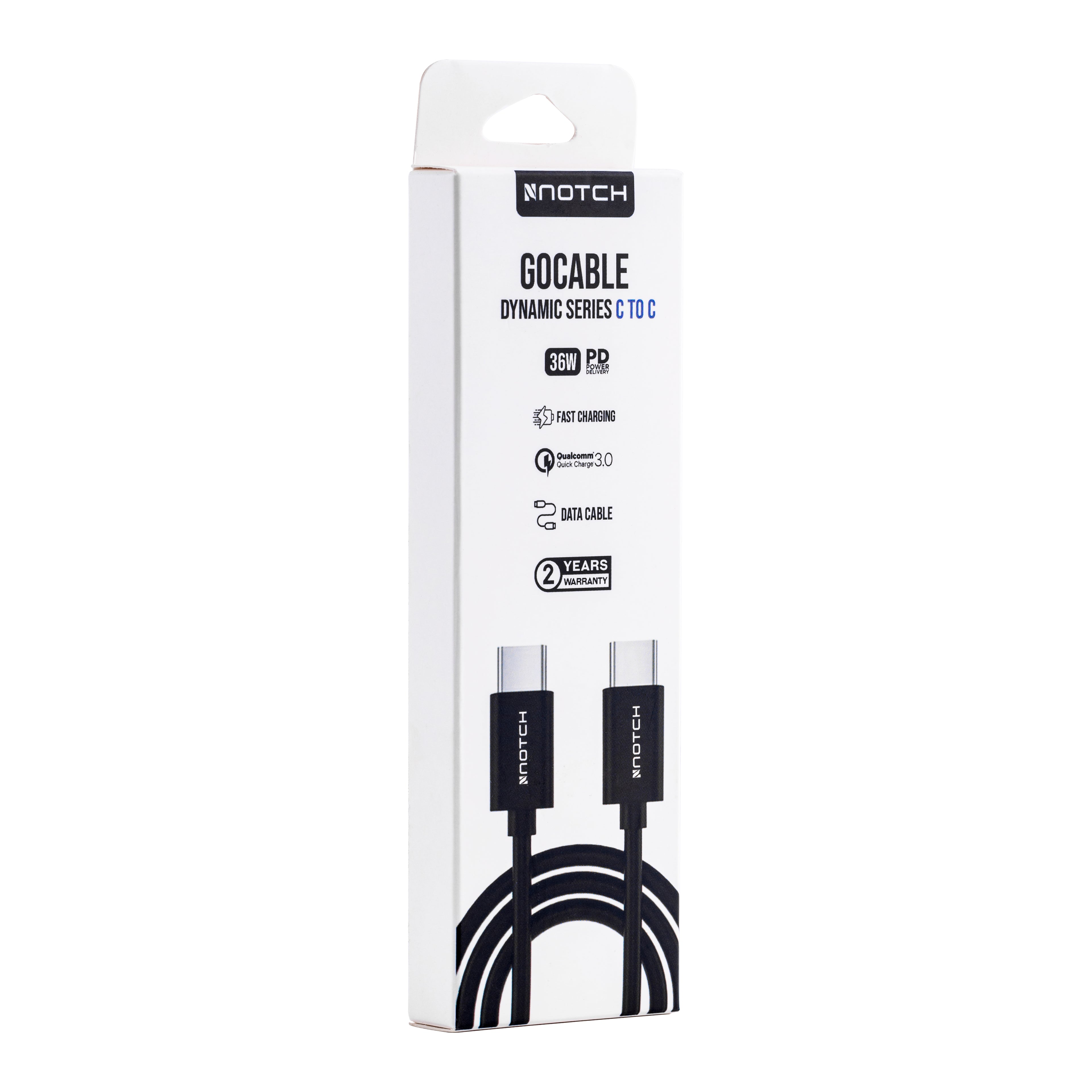 NOTCH GoCable PVC Dynamic Series USB-C TO USB-C 36W