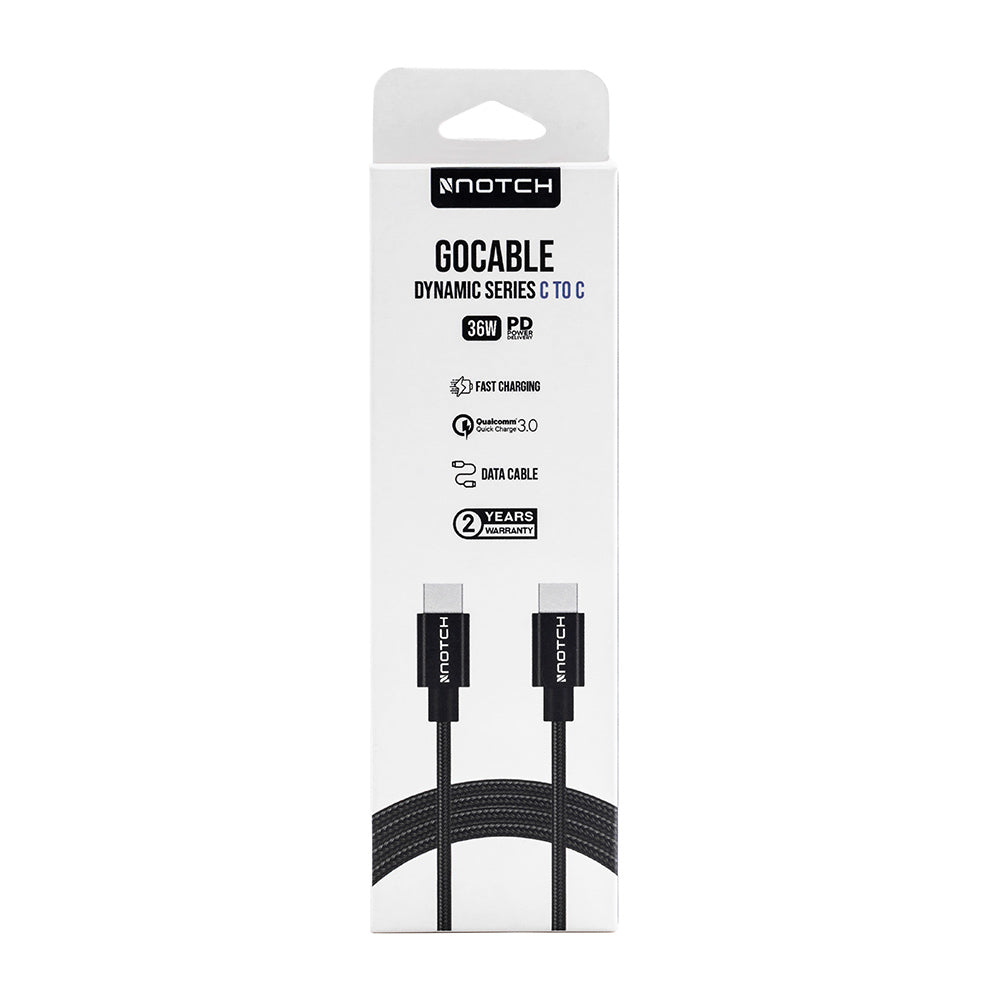 NOTCH GoCable Dynamic Series USB-C TO USB-C 36W